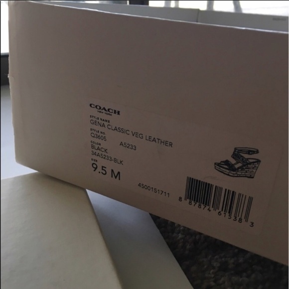 🥶😀NEW Coach - Gena Laser Cut Wedge - 9.5 - Picture 6 of 6